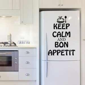 Sticker Cuisine frigo keep calm and bon appetit