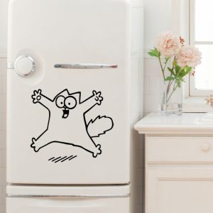 Sticker Cuisine frigo Happy Cat