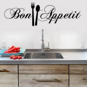 Sticker décor mural Bon Appetit